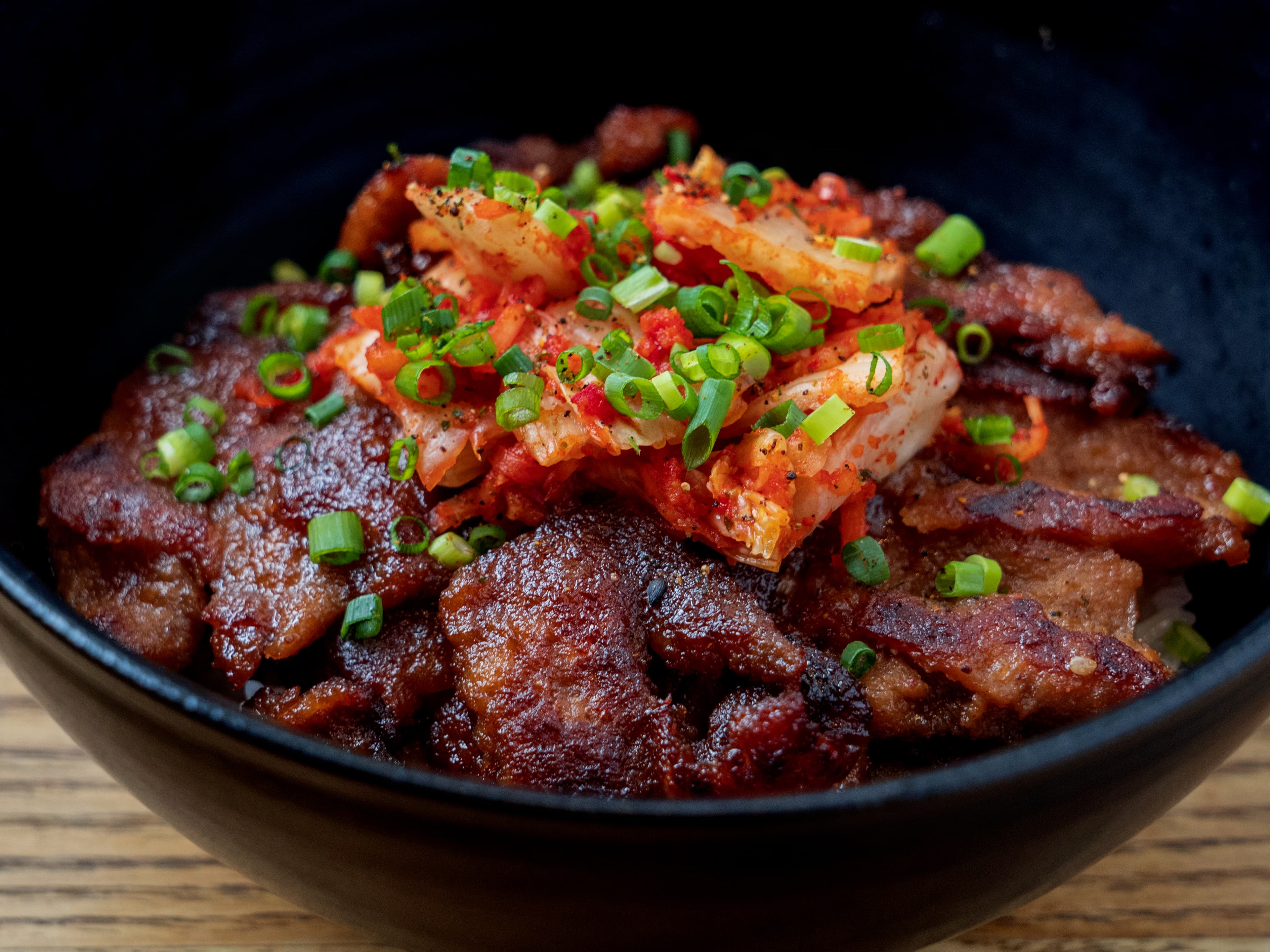 泡菜山藥泥牛五花丼